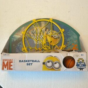 Despicable Me Minion Made Basketball Set ball hoop net door hanger